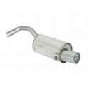 Posteriore inox con terminale Alfa romeo 147 1.9JTD (85/103/110KW) - 1.9JTDM (88/110KW) 11/2004 - 10/2006