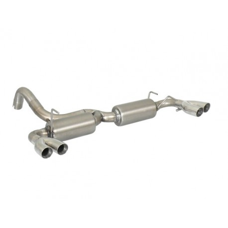 Posteriore inox sdoppiato con terminali rotondi 2 / 2x60 mm Sport Line ABARTH 500/595 1.4TJET (121KW) 2016 - Oggi