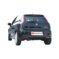 Silencieux arrière en inox avec 1 sortie ovale Fiat Grande Punto + Punto Evo 1.4 16V SPORT (70KW) 09/2005 - 2012