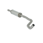 Silencieux intermédiaire en inox Fiat Panda II 1.4 16V 100Cv 10/2006 - 2012