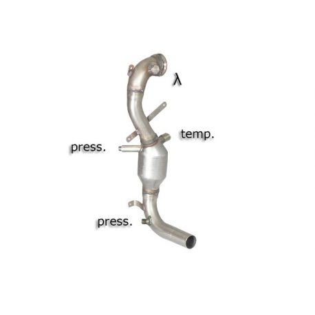 Catalyseur group n + tube remplacement filtre à particules Fiat Qubo 1.3 MJET (55KW) 2008 - Aujourd'hui