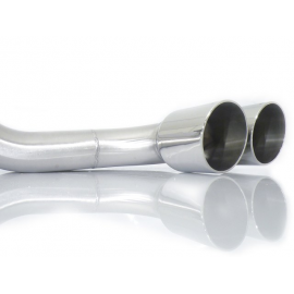 Sortie d'échappement ronde 2 x 80mm en inox Ferrari 360 MODENA 3.6 V8 (294KW) 1999 - 2004