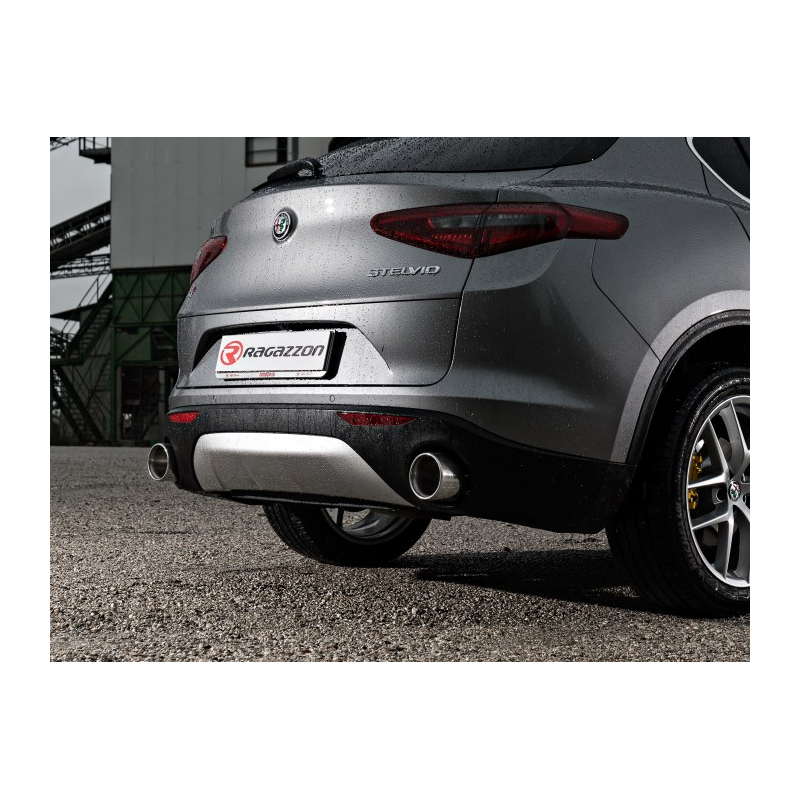 Pot D 233 Chappement Arriere Inox Alfa Romeo Stelvio 2 0
