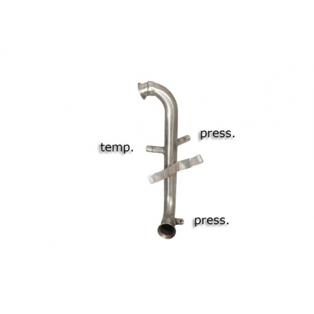 Tube suppression catalyseur + tube remplacement filtre à particules groupe n en inox