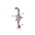 Catalyseur Sport + tube remplacement FAP inox Peugeot 206 1.6 HDI FAP (80KW) 2004 - 2009