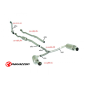 Tube Afrique groupe N en inox MINI COOPER S 1.6 (128KW) 11/2007 - 2010