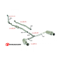 Tube Afrique groupe N en inox MINI COOPER S 1.6 (128KW) 11/2007 - 2010