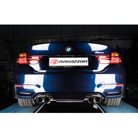 Tube intermédiaire + Silencieux arrière avec valves Bmw M4 F82 (Coupe) 3.0 V6 (317KW) 2014 - Aujourd'hui
