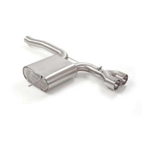 Silencieux arrière inox avec 2 sorties rondes 102mm MINI F56 COOPER S 2.0 (141KW) 2014 - 2018
