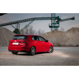 Pot d'echappement arrière duplex en inox Fiat Tipo (typ356) 1.4TJET (88kW) 2016 - Aujourd'hui