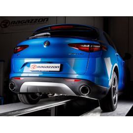 Silencieux arrière duplex en inox Ragazzzon Alfa Romeo Stelvio 2.2 TURBO DIESEL Q4 (154KW) 2017 - Aujourd'hui