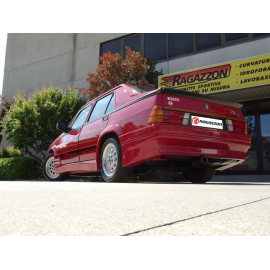 Posteriore inox con terminale Alfa Romeo 75 1.8 Turbo Evoluzione 1987 - 1991
