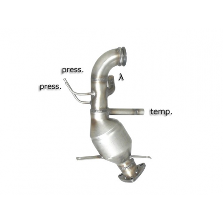 Catalyseur Groupe N en inox + tube remplacement filtre à particules OPEL ANTARA 2.2CDTI (120/135 KW) 09/2010 - 2015