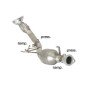 Catalyseur Groupe N pour replacement FAP Renault Koleos 2.0DCI (110KW) 2008 - 2015
