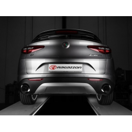 Embout d'échappement ronde Carbon Shot Alfa Romeo Stelvio 2.2 TURBO DIESEL (110KW) 2017 - Aujourd'hui