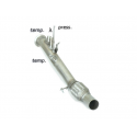 Tube suppression catalyseur + tube suppression FAP en inox BMW Série 1 F21 116D - ED (85KW - N47) 2012 - 2015