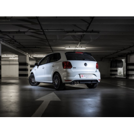 Tube intermédiaire groupe n  + Silencieux arrière en inox Volkswagen Polo 6C 1.8TSI (141KW) 2014 - Aujourd'hui