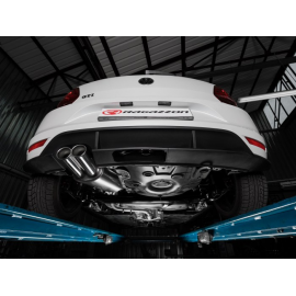 Tube intermédiaire groupe n  + Silencieux arrière en inox Volkswagen Polo 6C 1.8TSI (141KW) 2014 - Aujourd'hui