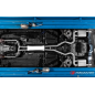 Tube antérieur en inox avec flexible Ford Mustang VI COUPÉ 5.0 V8 GT (310KW) Ø76MM 2015 - 2017