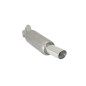 Silencieux arrière en inox 1 sortie 90mm Renault Twingo II 1.2TCE (74KW) - 1.2TCE GT 06/2007 - 2014