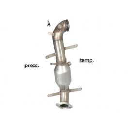 Catalyseur + tube remplacement filtre à particules groupe n en inox Fiat 500L (Typ 330) 1.6MJT (88KW) 2014 - 2016