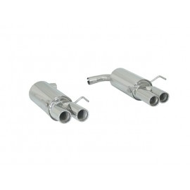 Posteriore inox sdoppiato con terminali rotondi 2 Alfa Romeo Brera 2.2 JTS 01/2006 - 10/2010