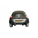 Échappement arrière en inox sortie Ovale Renault Twingo 2 RS 1.6 16V (98KW) 06/2007 - 2014