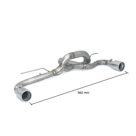 Silencieux d'échappement  arrière Groupe N BMW Série 1 F20 118I (125KW - N13) 2011 - 2015 En inox sortie ronde 90 mm