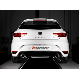 Pot d'échappement arrière duplex en inox Seat Leon III (5F) 1.4TSI (110KW) AEROPACK 2014 - 08/2018