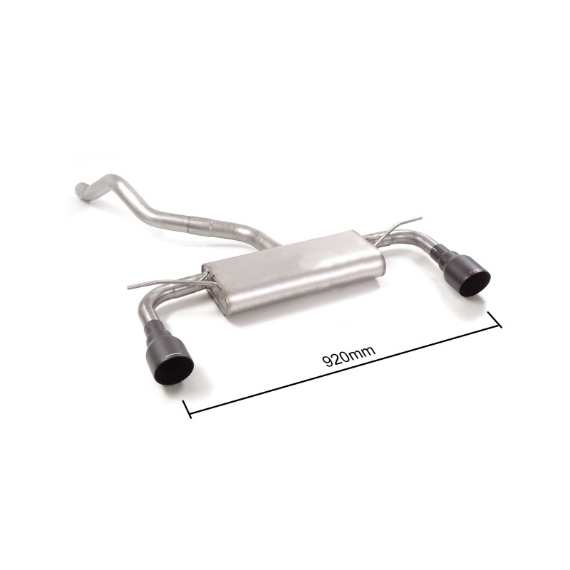 Pot D'échappement Arrière Pour Seat Inca 1.4i 1.6i 1.9D - Acier Doublement Aluminisé, Kit Complet De Montage Inclus