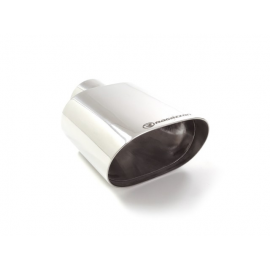 Sortie d'échappement ovale 128x80 mm en inox universel Ragazzon