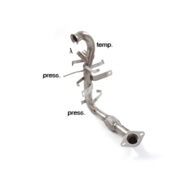 Tube remplacement Catalyseur + tube  suppression fap en inox FORD C-MAX PHASE (2) 1.6TDCI (85KW) 10/2010 - 2015